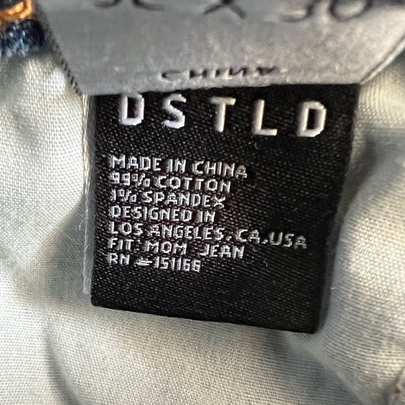 DSTLD Distressed Button Fly Mom Jean Size 25 - Picture 13 of 14